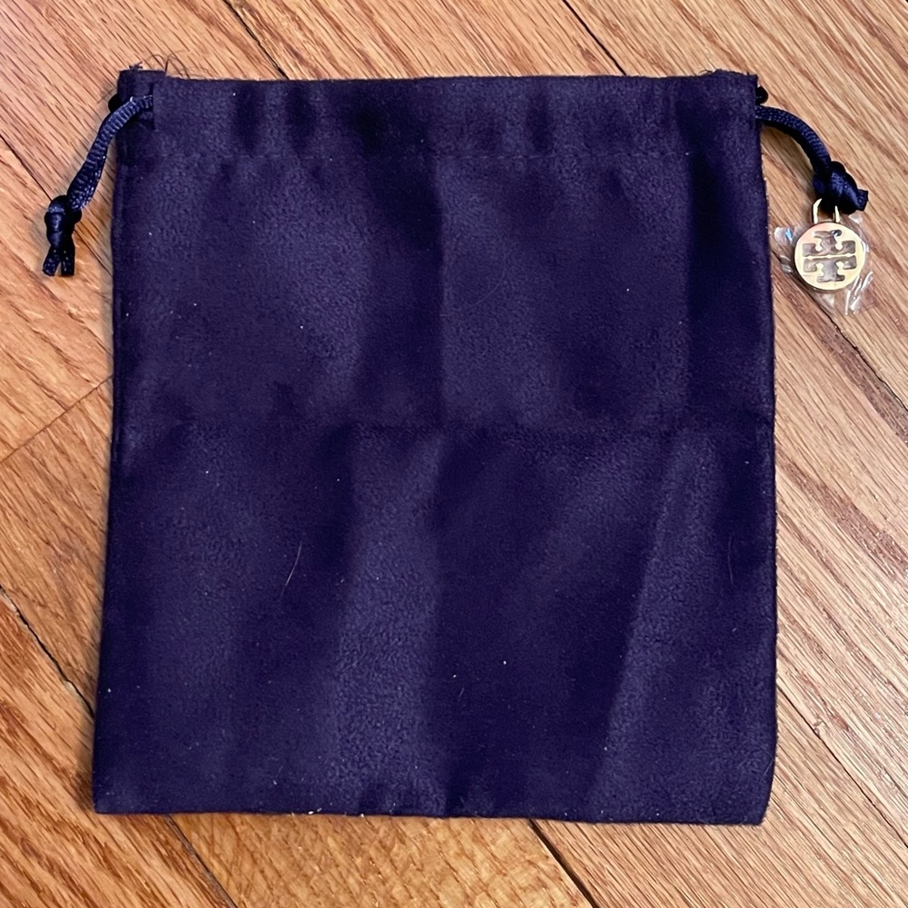Tory Burch Purple Drawstring Pouch / Gift Bag (2 bags)